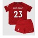 Cheap Liverpool Luis Diaz #23 Home Football Kit Children 2022-23 Short Sleeve (+ pants)